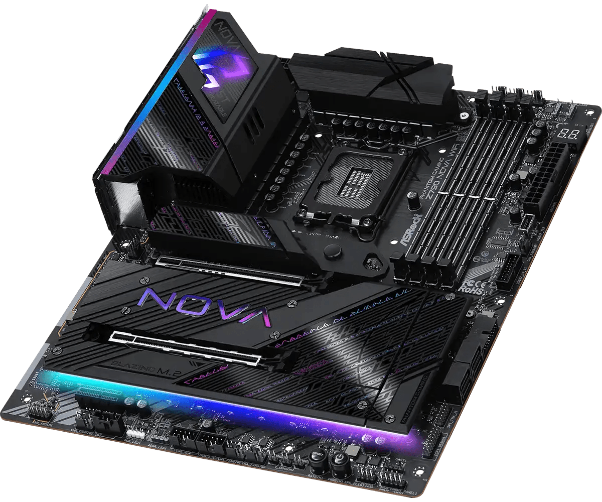 PHANTOM GAMING Z790 Nova WiFi LGA 1700 Socket Intel Motherboard | 90 - MXBMB0 - A0UAYZ - Vektra Computers LLC PHANTOM GAMING Z790 Nova WiFi LGA 1700 Socket Intel Motherboard | 90 - MXBMB0 - A0UAYZ - Vektra Computers LLC
